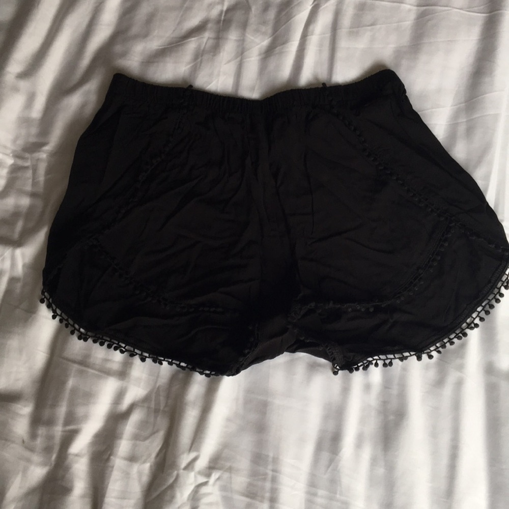Express black rayon shorts